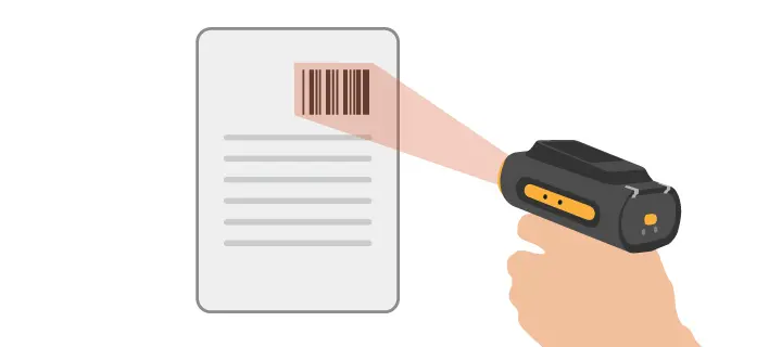 作業指示書に印字されたバーコードを読み取り、トレーの情報と内容が一致しているかを確認