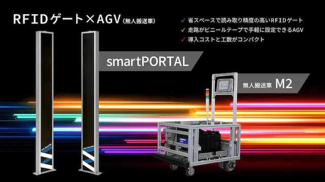 RFIDゲート:smartPORTAL × 無人搬送車 M2