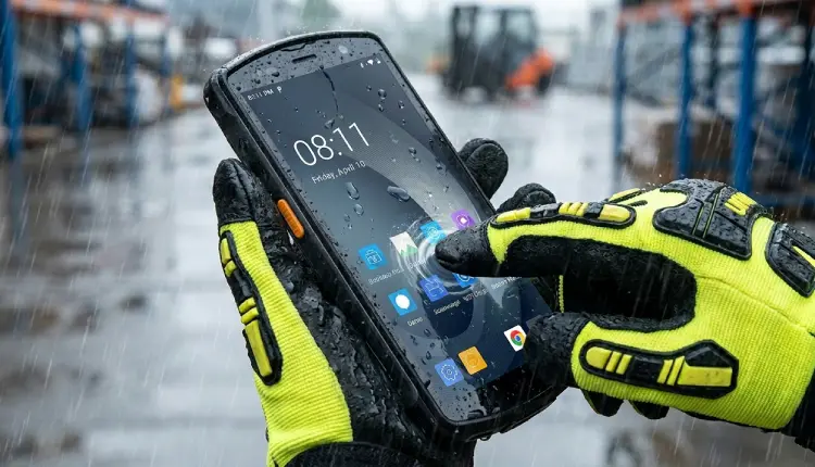 高感度タッチスクリーンは、手袋着用時・濡れた指での操作も可能にします。