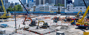 建設現場での資材管理