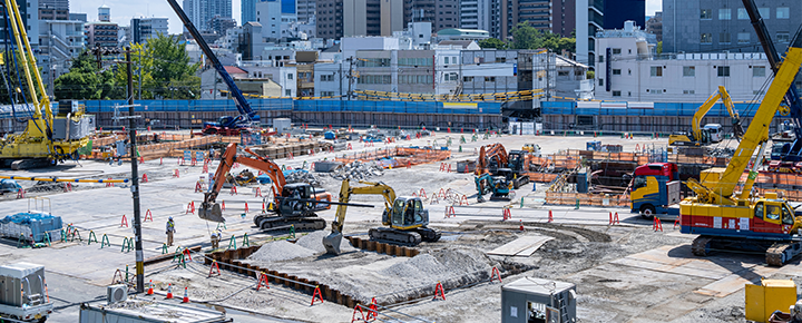 建設現場で使用するレンタル機材・建設重機の長期貸出管理