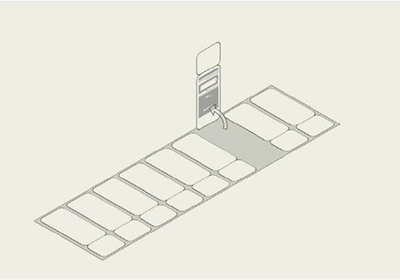 1 台紙から剥がす