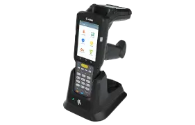 MC3300XR外観：充電クレードル・チャージ中